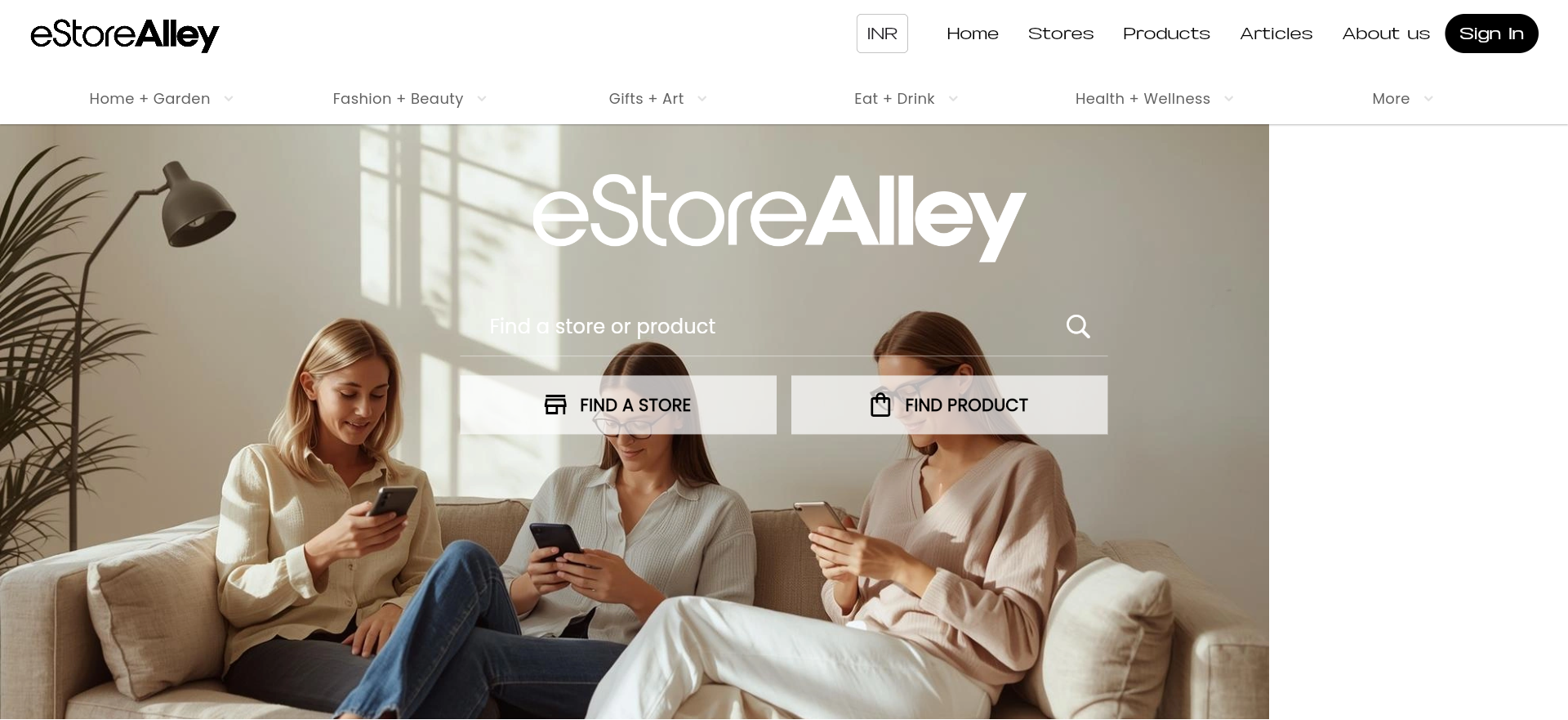 eStoreAlley storefront screenshot